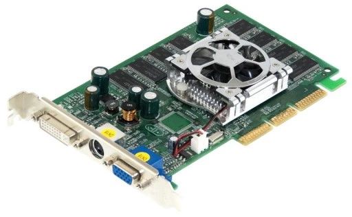 Grafische kaart nVidia GeForce FX5500 256MB DDR AGP 8x DVI VGA S-VIDEO NV34 Board p162-11n XMDIA